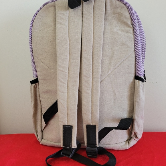 MOVING SALE FINAL PRICE Handmade Hemp & Cotton Patchwork Back… - Picture 6 of 7